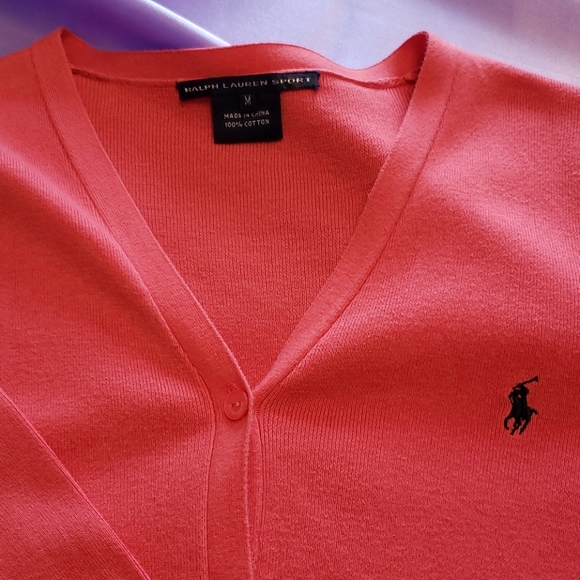 RL Sport button down v neck sweater - Picture 3 of 3